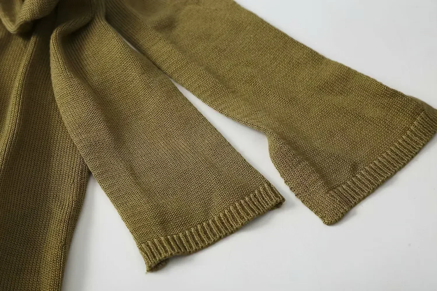 Dames 2023 Mode Chique Strik Decoratieve Elastische Taille Midi Rok Retro Hoge Taille Split Rok Mujer