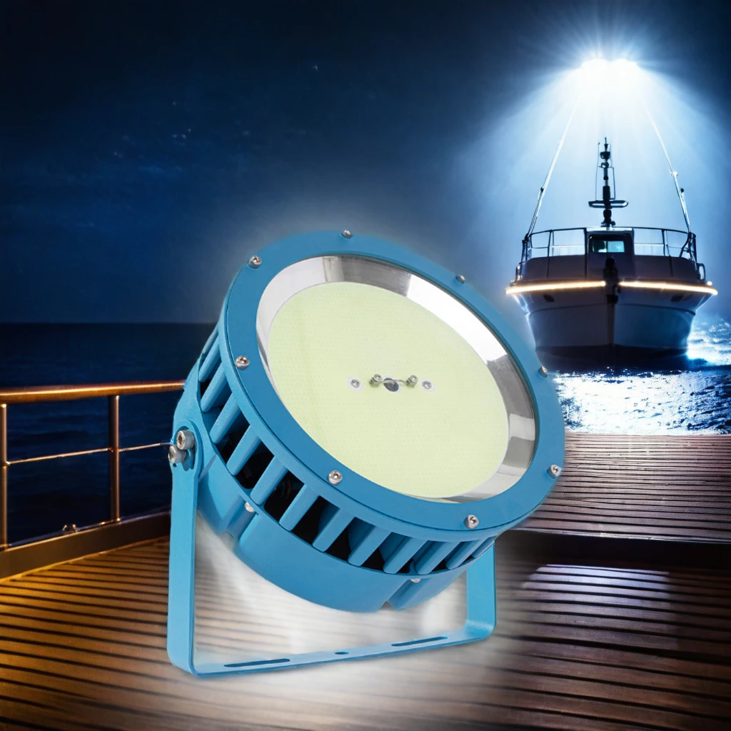 1000 Lumen 1000W Yellow Squid Jig Light Water Lamp Salt Fish Lamps Marine and Sardines Ship Led Fishing Lights for Boats