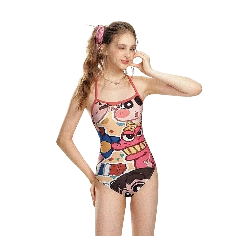 

Гоночный купальник для девочек с нагрудником, цельная профессиональная тренировочная одежда для соревнований и плавания