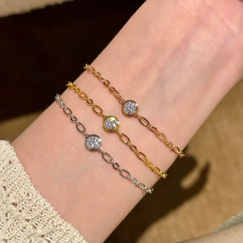 French style Minimalist Bubble Zircon Bracelet Exquisite Ins Style and High-end feel Bracelets For Women Fashion Gift KOFSAC