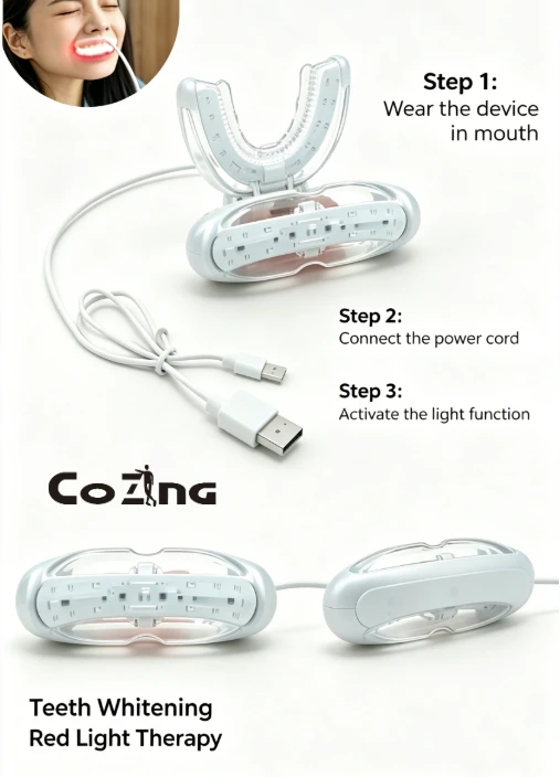 Red Light Oral Therapy Device - Fast Relief for Toothache, Gum Inflammation, Sensitive Teeth & Mouth Ulcers, Home Dental Care