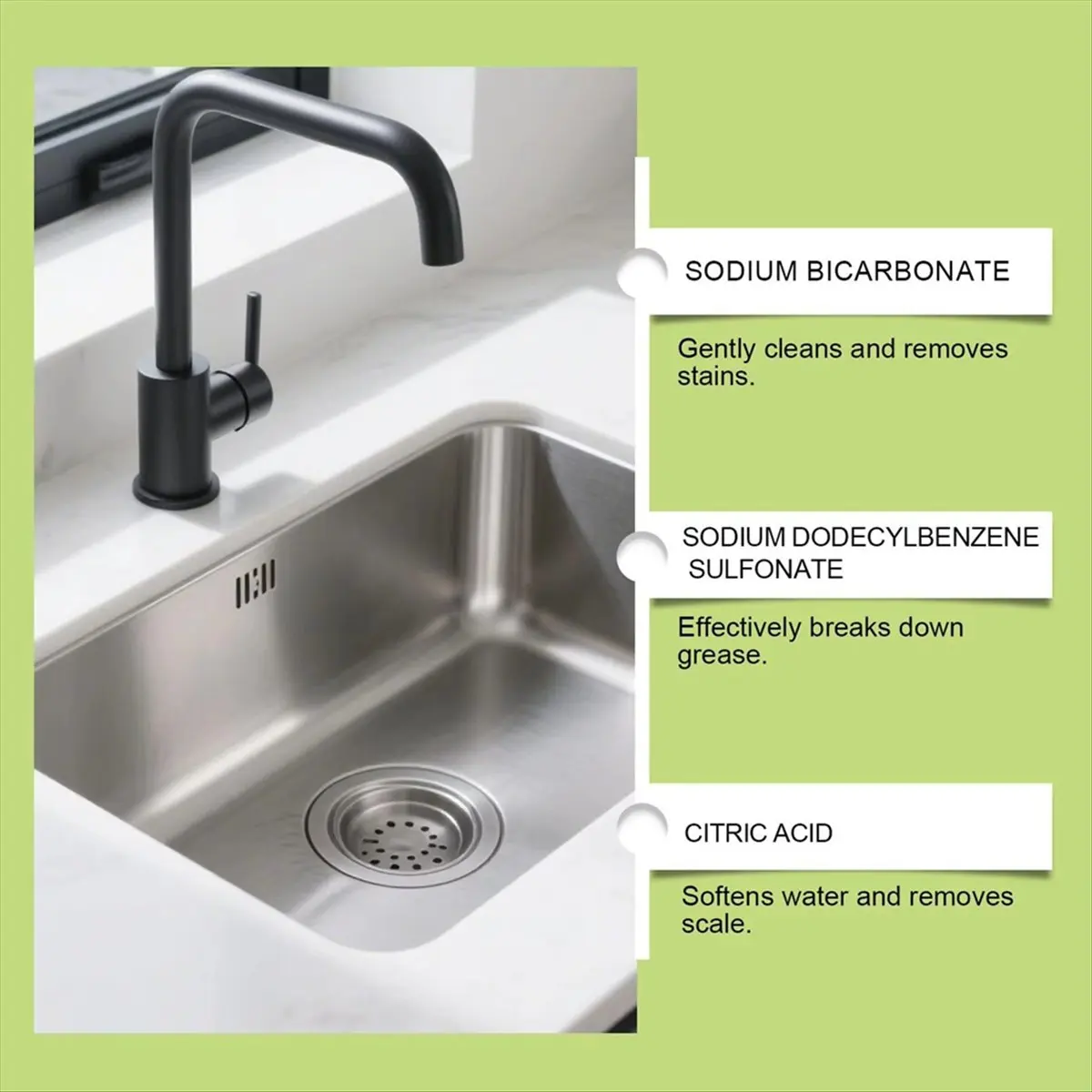 

Очиститель раковины и слива Мощный очиститель трубопровода Таблетки для управления мощным очистителем слива для волос Фруктовые остатки мусора