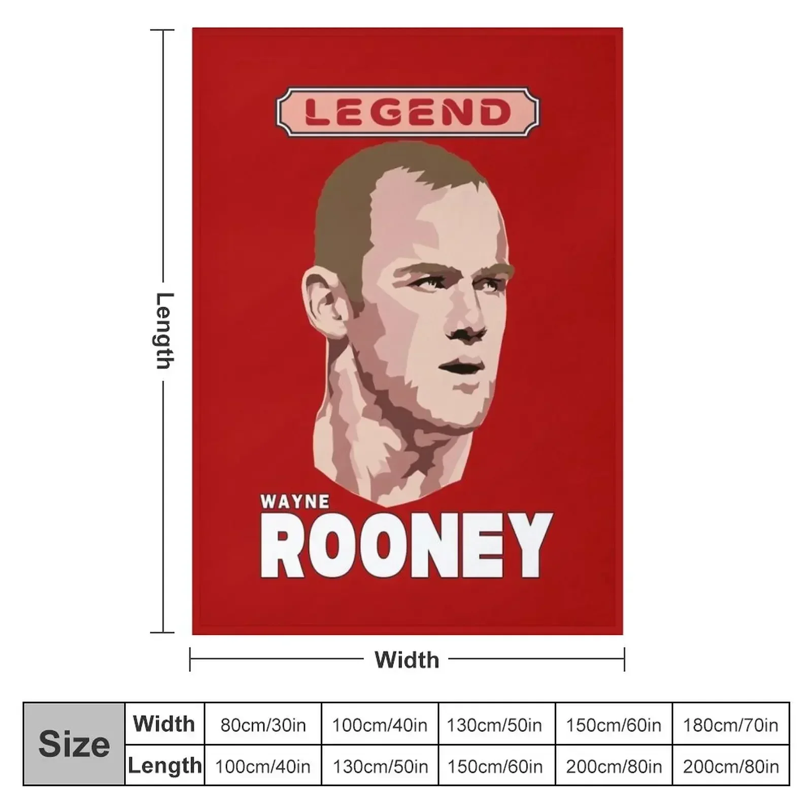 Wayne Rooney - Football Legend Throw Blanket Blankets For Sofas Fashion Sofas Multi-Purpose Blankets