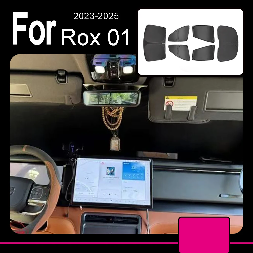 

Front Rear Windshield Sunshades For BAIC JISHI Polestone 01 Rox 01 Sun Protection Heat Insulation Sunshades Window Side Curtains