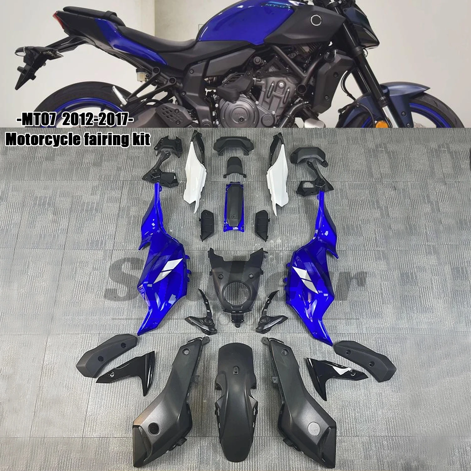 Fit for Yamaha Mt-07 2013-2017 Fz-07 2012-2017 New Abs Motorcycle Plastics Fairing Kit Injection Mold Bodywork Panel Kit 15 16