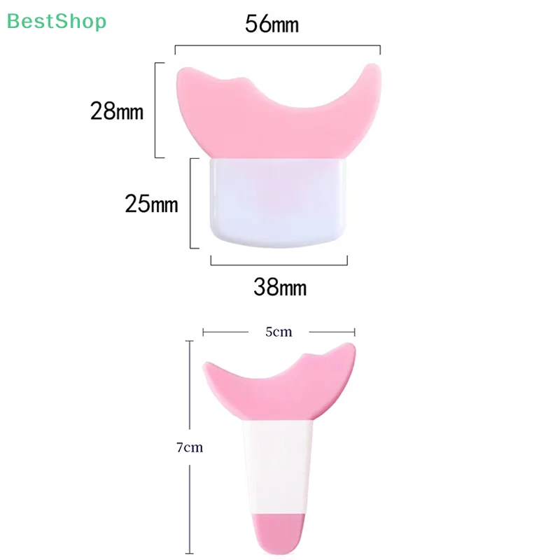 ❤ Herramienta auxiliar de maquillaje de ojos de silicona, herramienta de sello de máscara auxiliar de delineador de ojos de maquillaje multifuncional