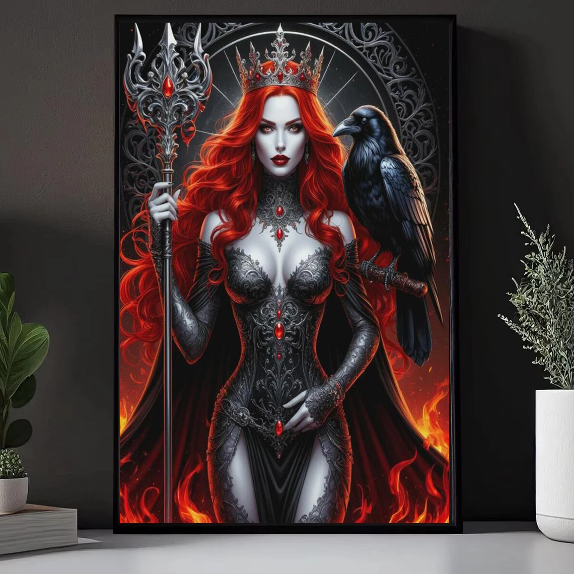 

Queen of Vampires Spirit Companion,DIY Diamond Painting New 2025 Full Diamond Mosaic Diamond Art Embroidery Big Size For Decor