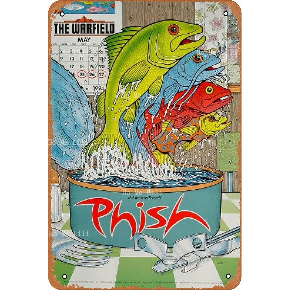 Phish Poster Vintage Retro Metal Sign Art Decor