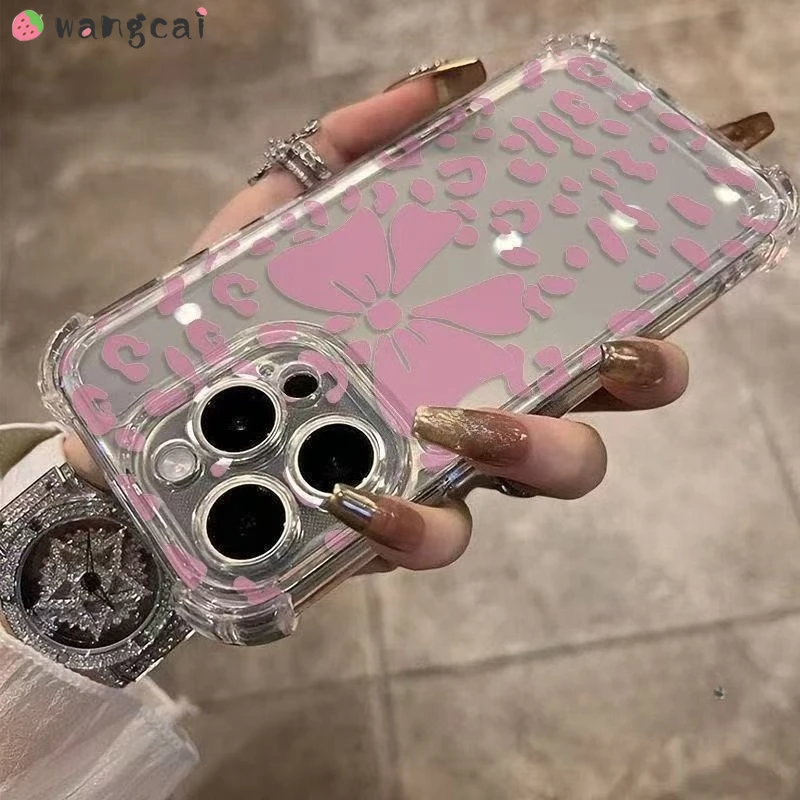 Funda de teléfono con dibujo de mariposa y cuatro esquinas para Huawei P10 Lite P9 Plus Mate 20 10 Pro Lite 20X 9 5G 4G, funda transparente suave con lazo