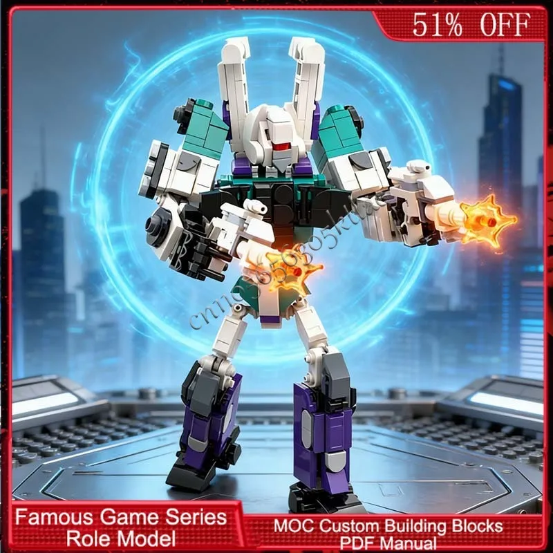 396 ELEMENTÓW Brickheadz Hexa-Mech Bot MOC Klocki Konstrukcyjne Modułowe Edukacyjne Technologia DIY Prezent Zabawka dla Chłopców na Święta