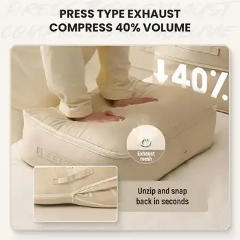 Samokompresní organizér na peřiny, velkokapacitní samokompresní stěhovací organizéry, tašky na stěhování s vysokou nosností 8 nejlepší prodej velké stěhovací tašky - №7