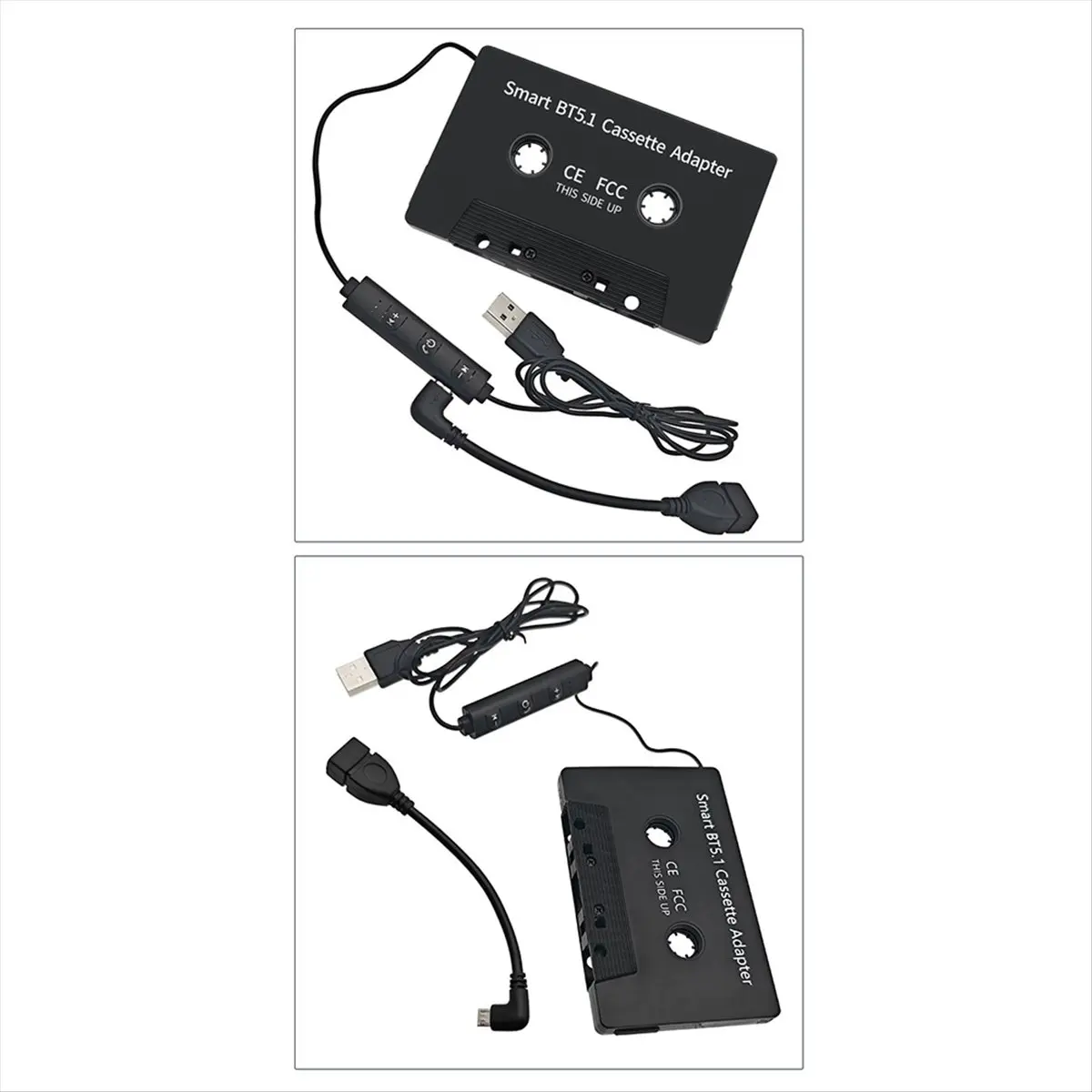 2026 جديد + محول كاسيت بلوتوث 5.1 محول كاسيت لاسلكي عالمي لشاحنات السيارات مع مشغل APP كاسيت #4