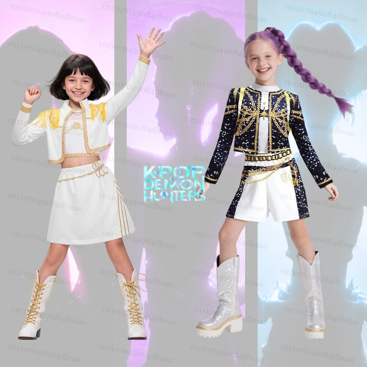 

K-Pop Zoey Mira Cosplay Costume for Mujeres Wig Mask Singing Suits K-Pop Demon Hunters Uniform Halloween Party Outfits