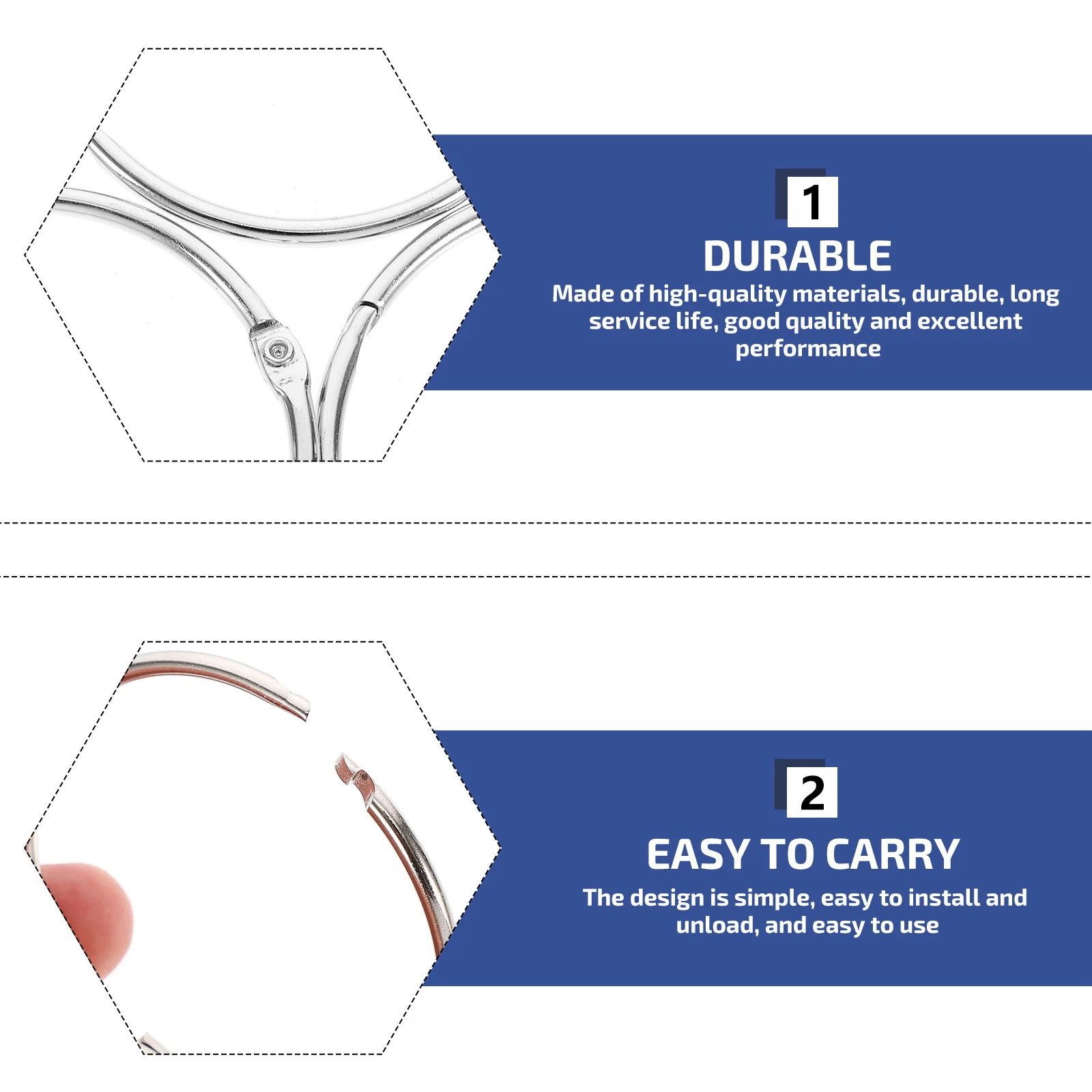 

24Pcs Household Curtain Rings Delicate Pretty Design Pleated Style Roman Rod Rings Curtain Rod Ring Pendant Metal Hanging Ring