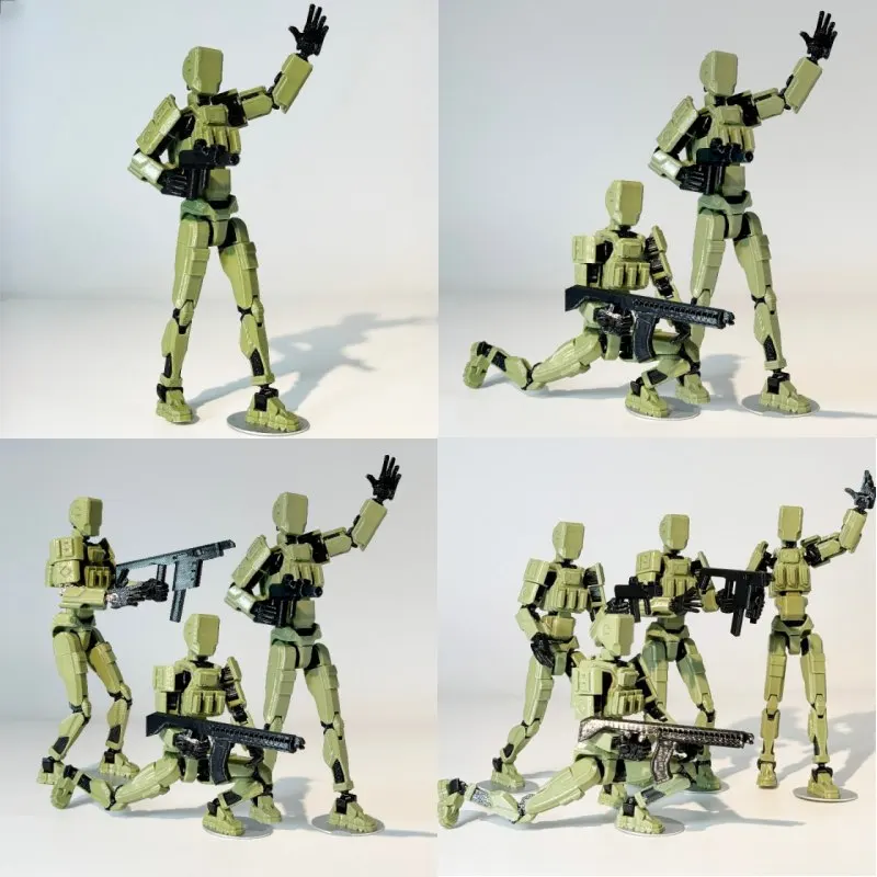 

Новые солдаты 5-го поколения — магнитная шарнирная фигурка, 3D-печатная модель солдата, игрушка в подарок, 1 модель с тремя руками, шесть пистолетов