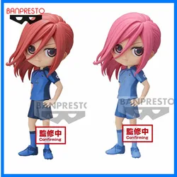 Original BANDAI Blue Lock Chigiri Hyoma Qposket Anime Action Figure PVC Model Collector Toys Figurine 13cm