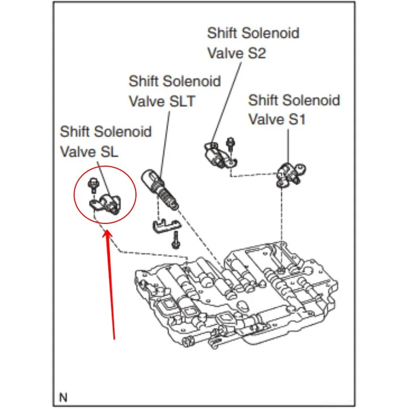 A343E A343F Original Gearbox Transmission Shift 1/2/3 Solenoid SL For Hyundai Terracan Toyota Prado