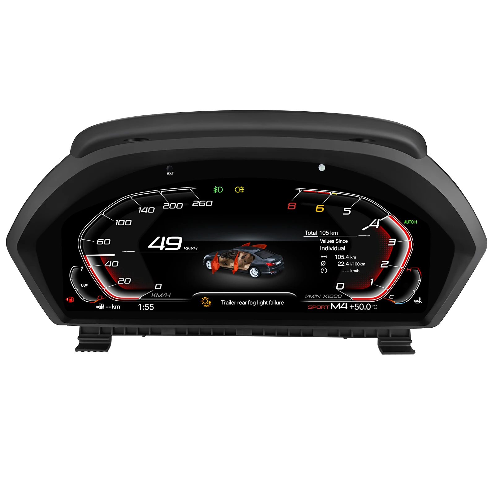 Hizpo digitale snelheidsmeter Style12.3 inch voor BMW 3/4 Serie F30/F31 GT-F34 F32/F33/F36 2013-2020 NBT EVO LCD