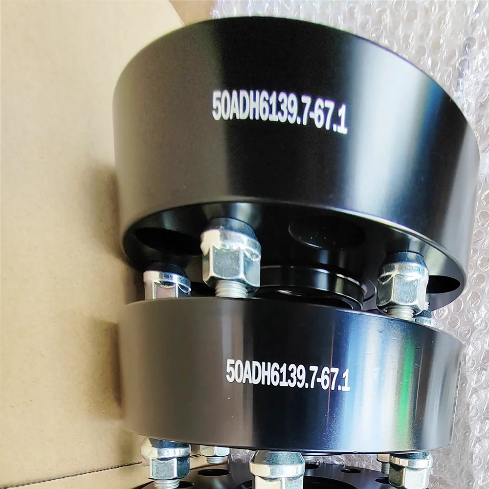 

High Quality 2PCS/lot 2" 2inch 50mm 6x139.7|6x5.5"|2.64inch 67.1mmCB|12X1.5 thread Wheel Spacers for Mitsubishi Triton L200 GLX