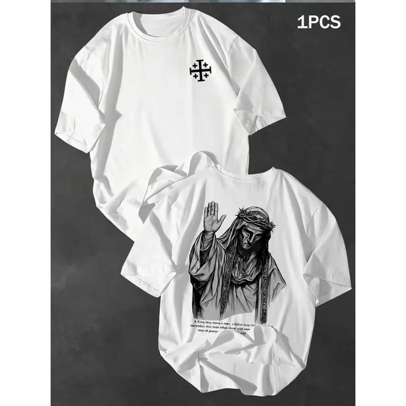 Mens Crew Neck T Shirt Vintage Short Sleeve