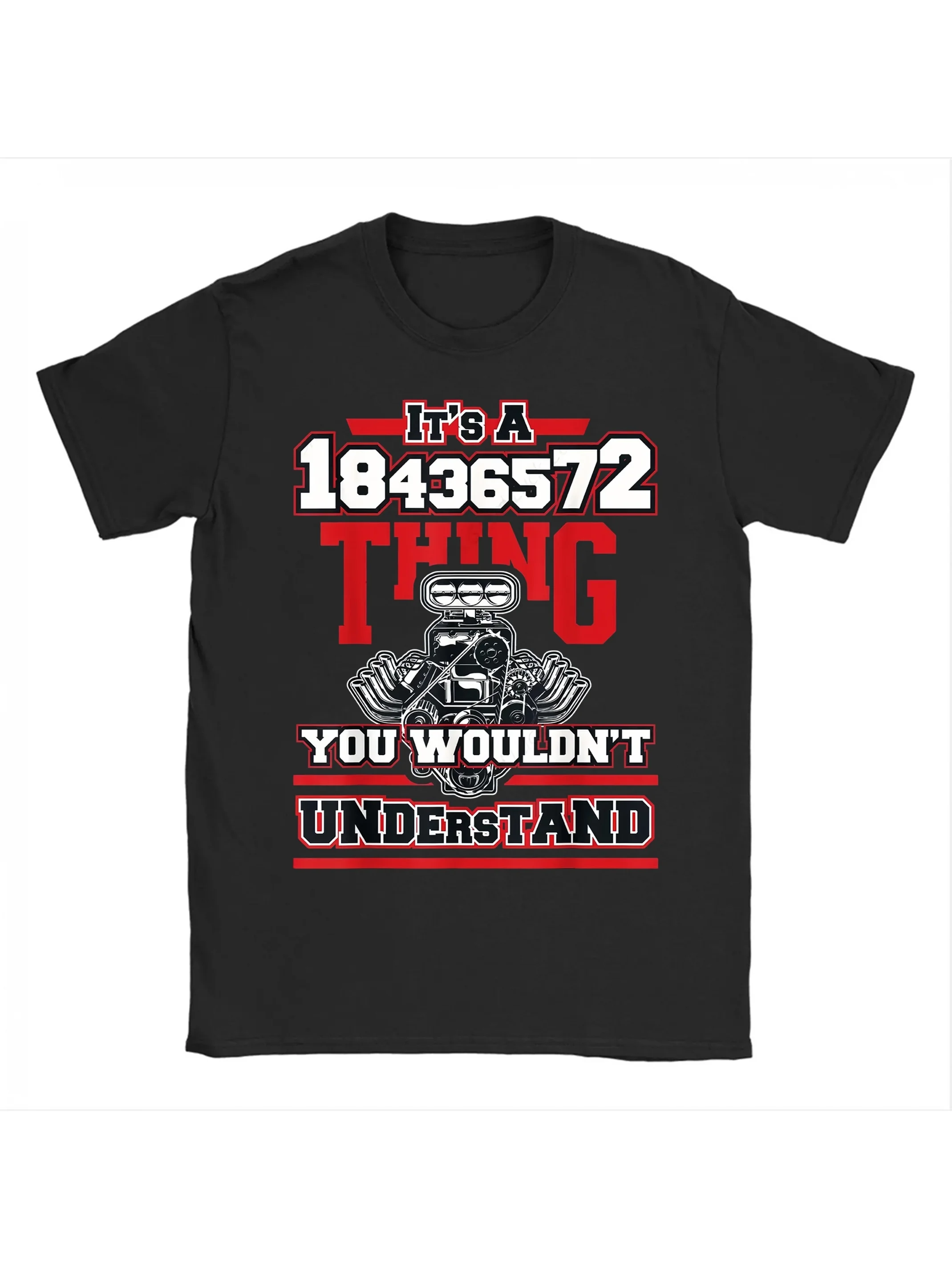 Funny V8 Engine Firing Order 18436572 T-Shirt for Car Guys