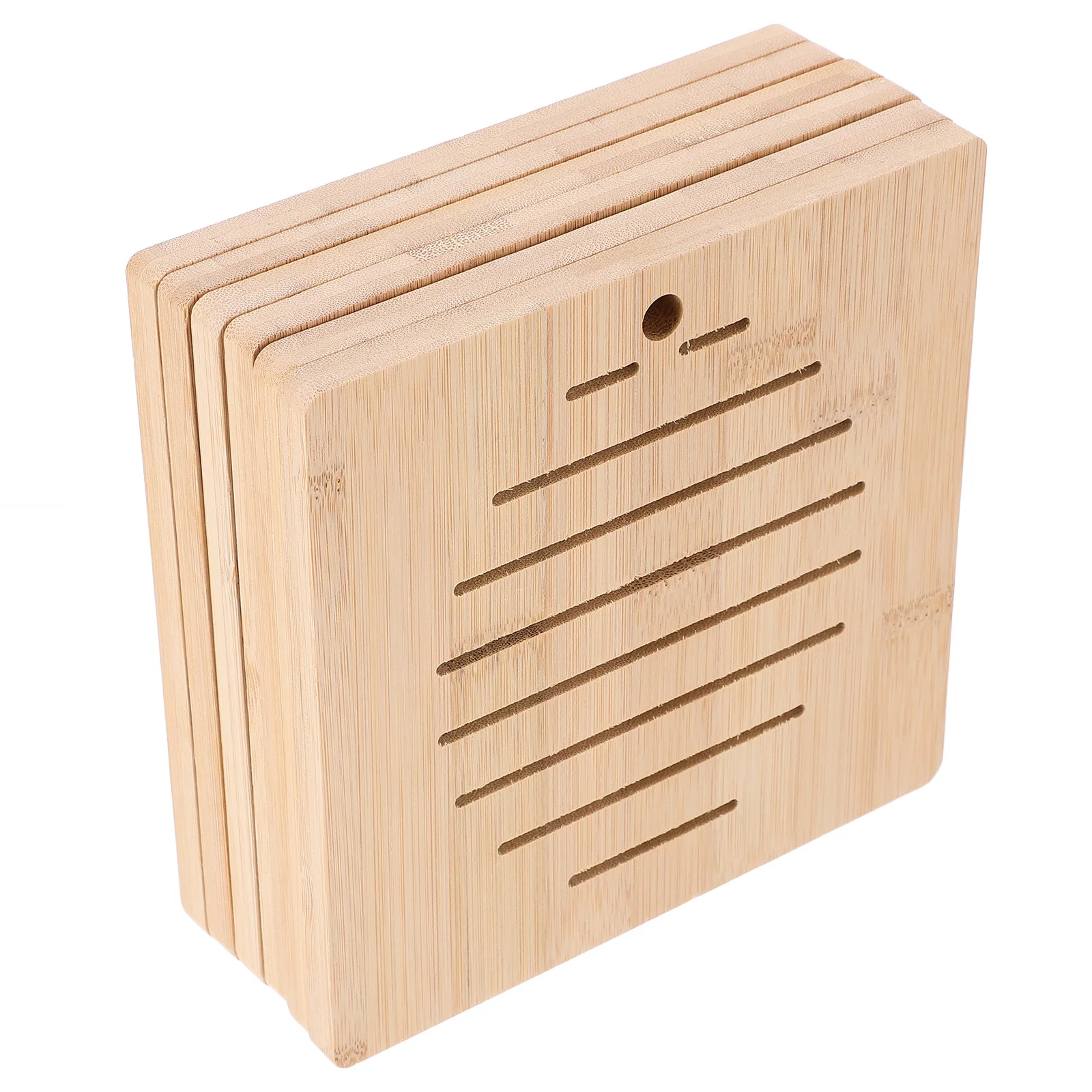 

6 Pcs Large Anti-slip Pot Mats Bamboo Placemats Rustic Place Mat Heat-insulated Coaster Table Mat Kitchen Dining Decor