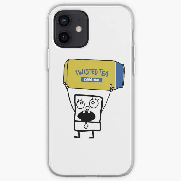 Doodlebob Twisted Tea Iphone Tough Case  Phone Case Customizable for iPhone X XS XR Max 11 12 13 14 Pro Max Mini 6 6S 7 8 Plus