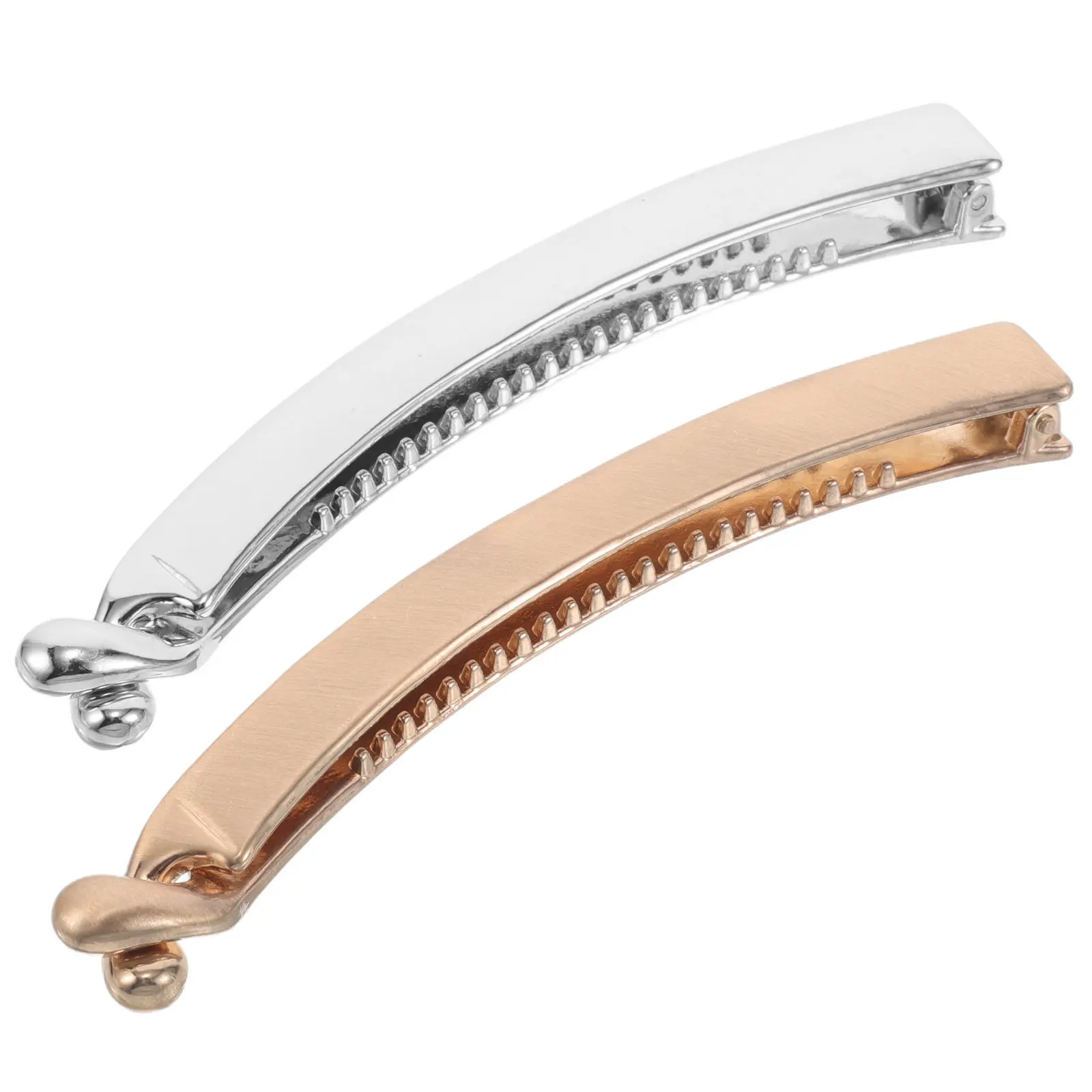 

2Pcs Edgy Metallic Banana Clip Hair Clip for Daily Work Party Use Ponytail Holder for Long Thick Fine Curly Hair Stylish