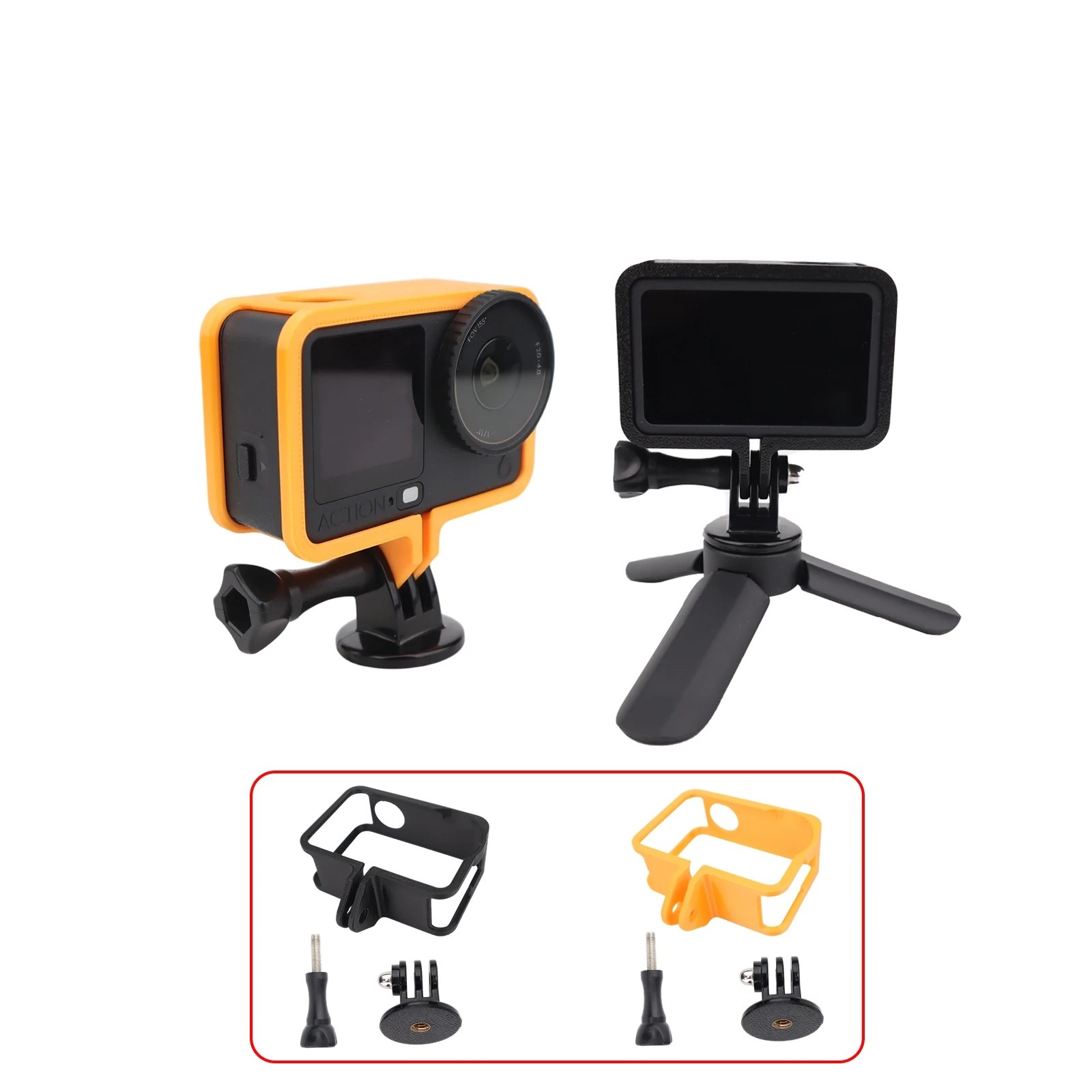 

Protective Frame Case for DJI Osmo Action 6, Camera Cage with Mount Adapter, Protection Housing Shell Cover Camera Accessories