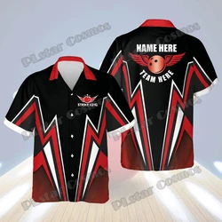 Strike King Bowling Custom 3D All Over Printed Men's Hawaiian Shirt Summer Unisex Casual Short sleeve Button-Down Shirt SH16