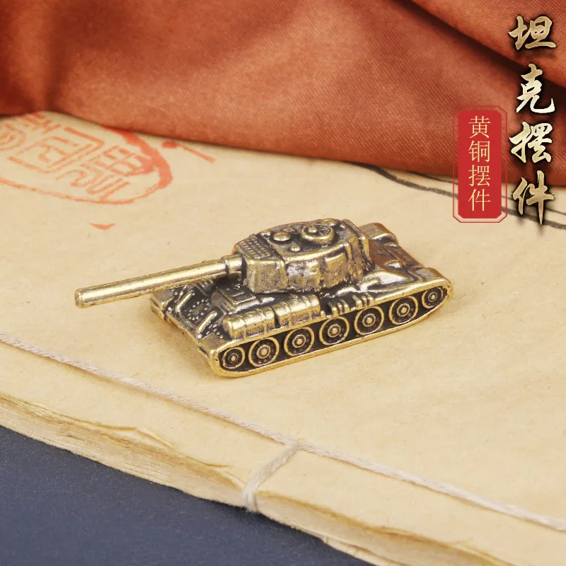 

Vintage Antique Brass Tank Model Military Copper Sculpture, Miniature Home Office Decor Collectible Gift for Tank Enthusiasts