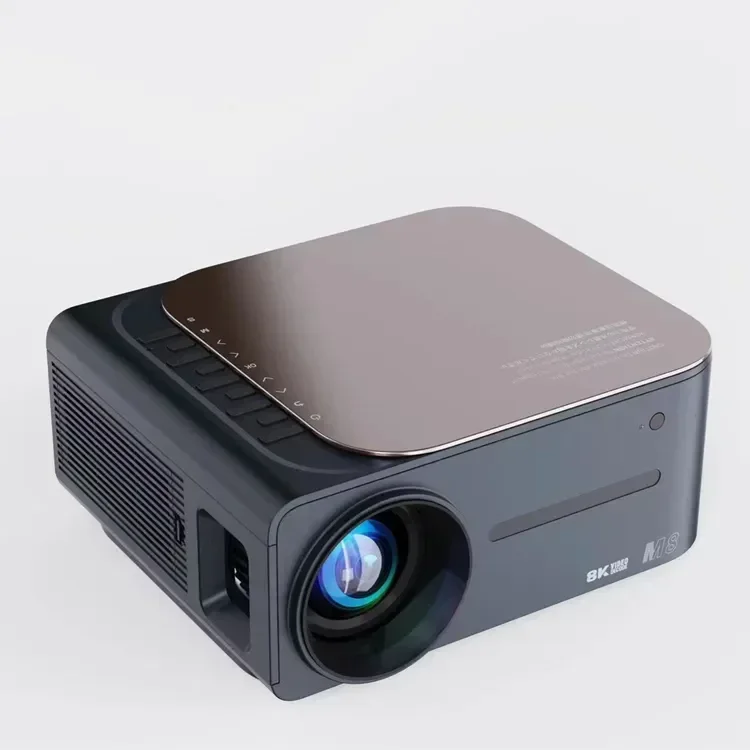 2023 mini projector M8 4K 800 ANSI Lumens projector with wifi and bluetooth Full HD Home Theater Video Projector