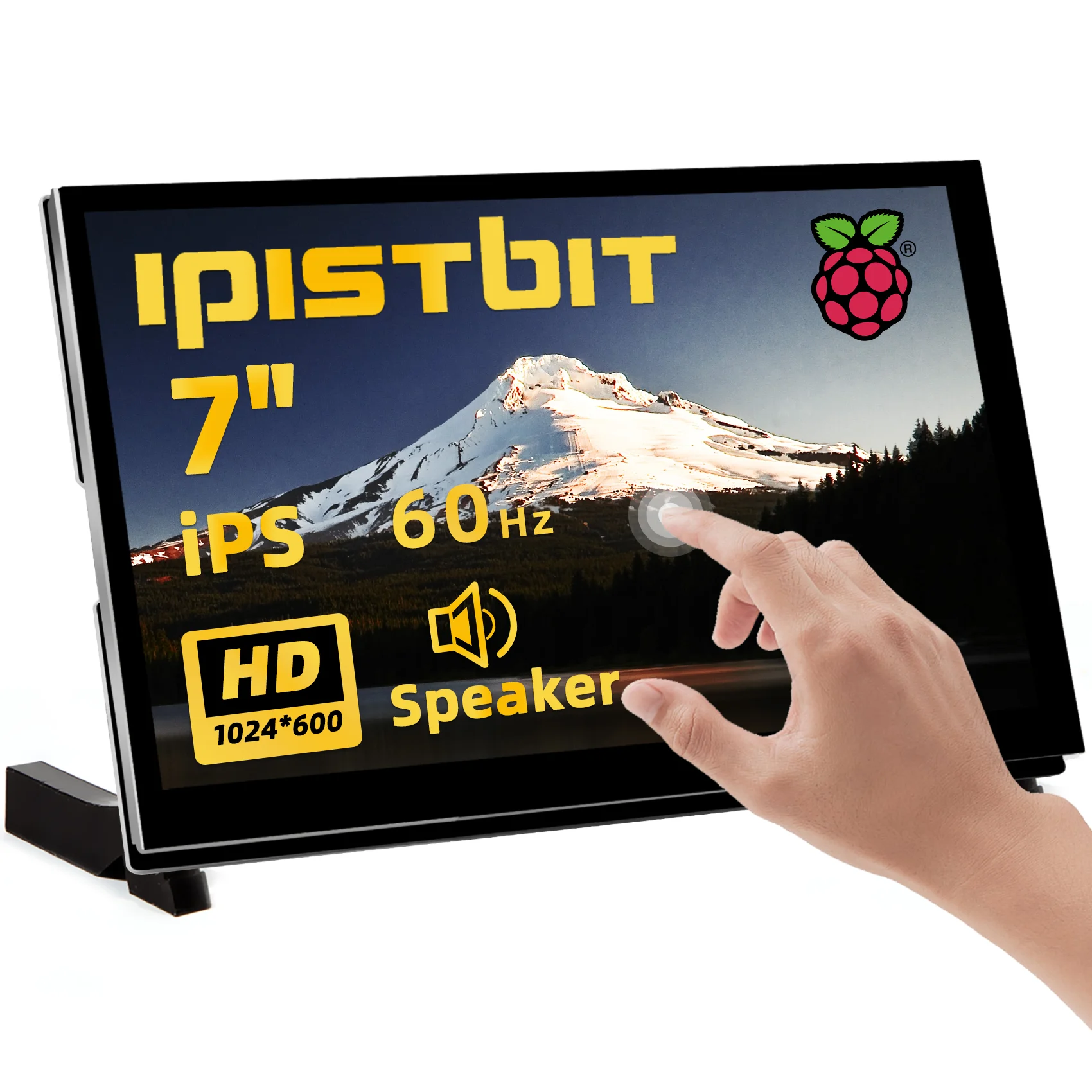 

7 Inch Touch Screen 1024x600 IPS LCD TFT HDMI Display for Raspberry Pi 5 4B 3B+ OPI AIDA64 PC Secondary Screen