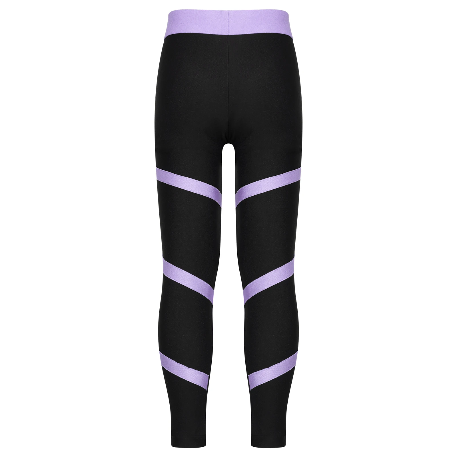 Ginástica das crianças leggings meninas calças magras adolescentes cintura elástica collants para a dança correndo esporte patinação yoga calças