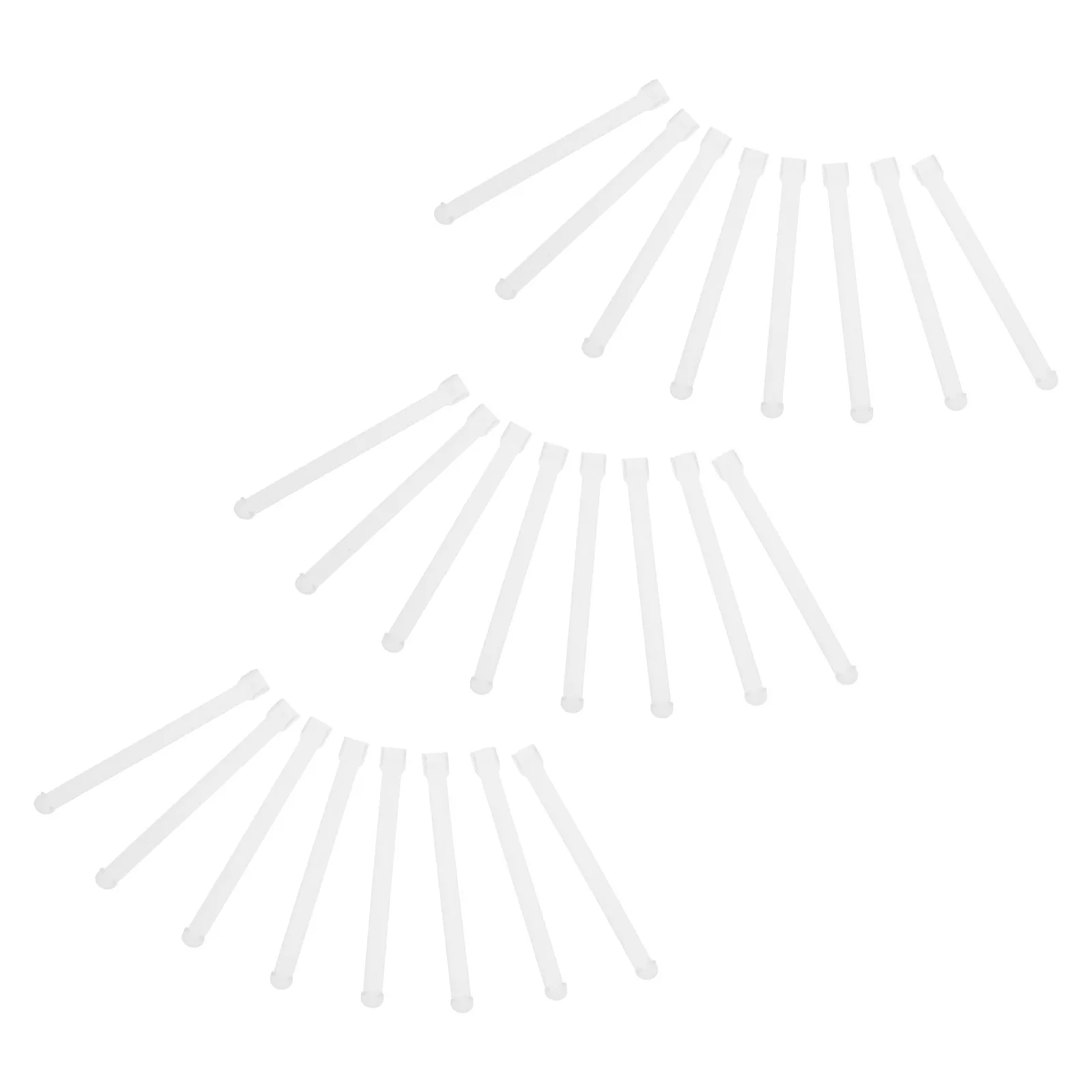 

50pcs Vertical Curtain Spacers 78Mm Replacement Brackets Repair Kit Vertical Blind Parts For Home Office Rental - Universal