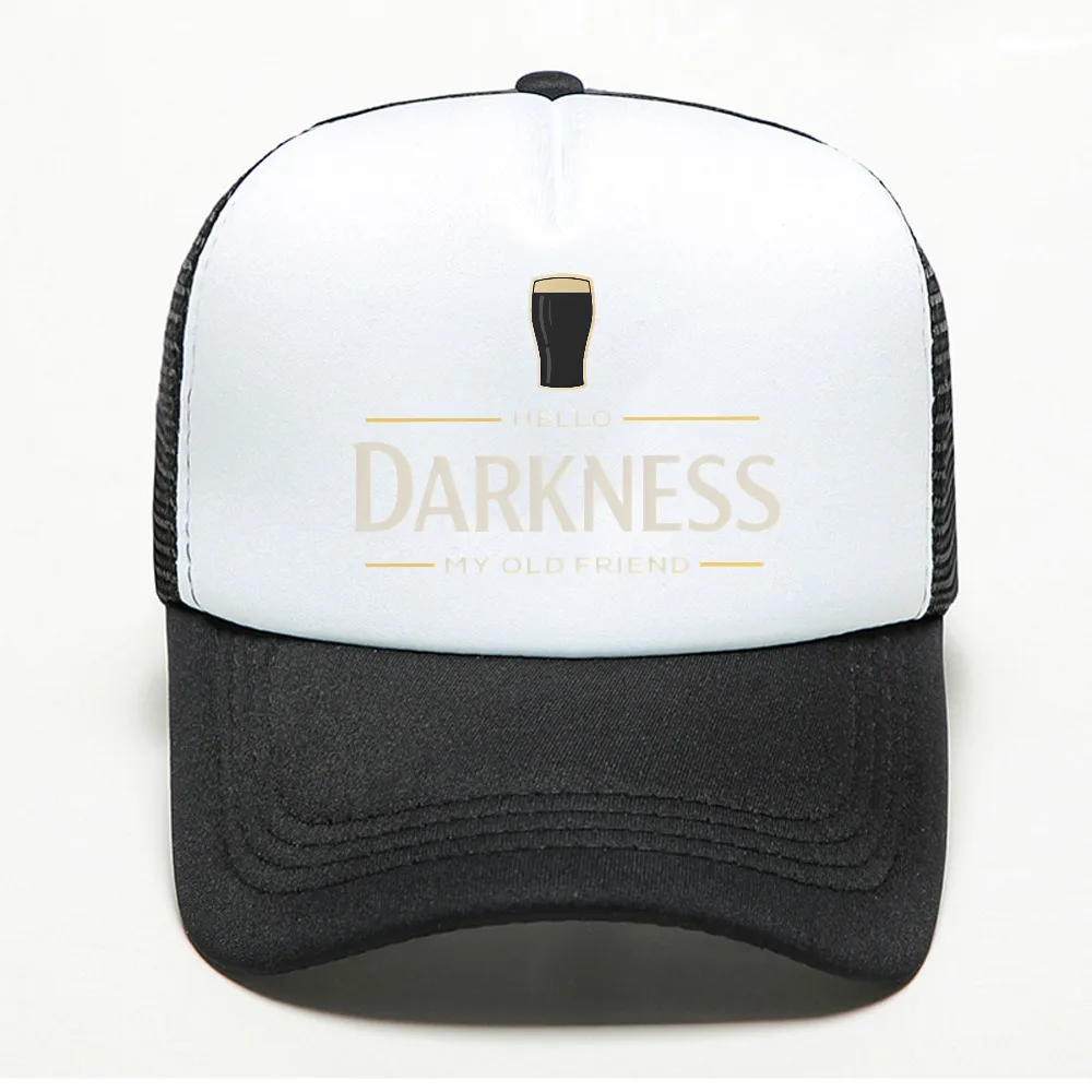 Hello Darkness My Old Friend Irish Beer Men Baseball Cap fashion Vintage Sun Trucker Hat Summer Women Outdoor Snapback Caps