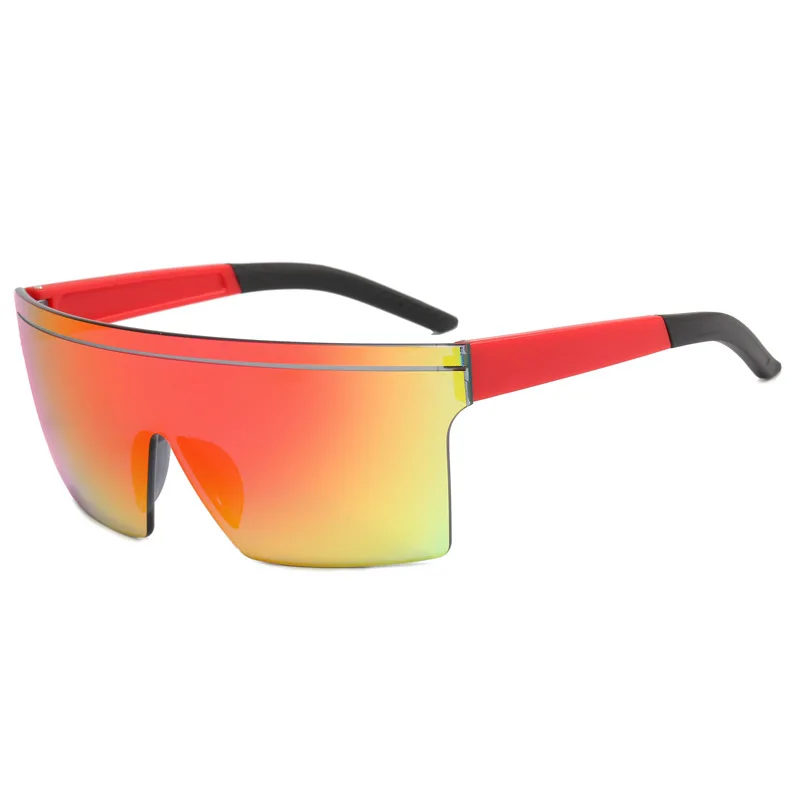 Cycling Sunglasses Stylish Rimless Cut Edge Sunglasses Outdoor Sports  Sunglasses Windproof Men and Women Large Frame