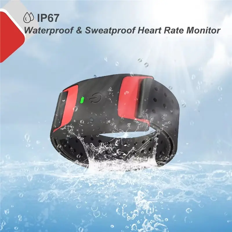 A74K-ANT + Monitor de ritmo cardíaco brazalete recargable Sensor HRM IP67 impermeable para Peloton Polar Wahoo Zwift Garmin