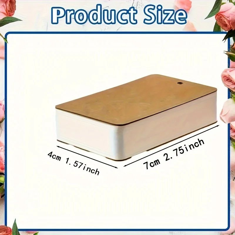 1PC 100Sheets Blank Flash Cards With Rings Study Note Memo Pad Kraft Paper With Binder Ring For Office School Student Supplies