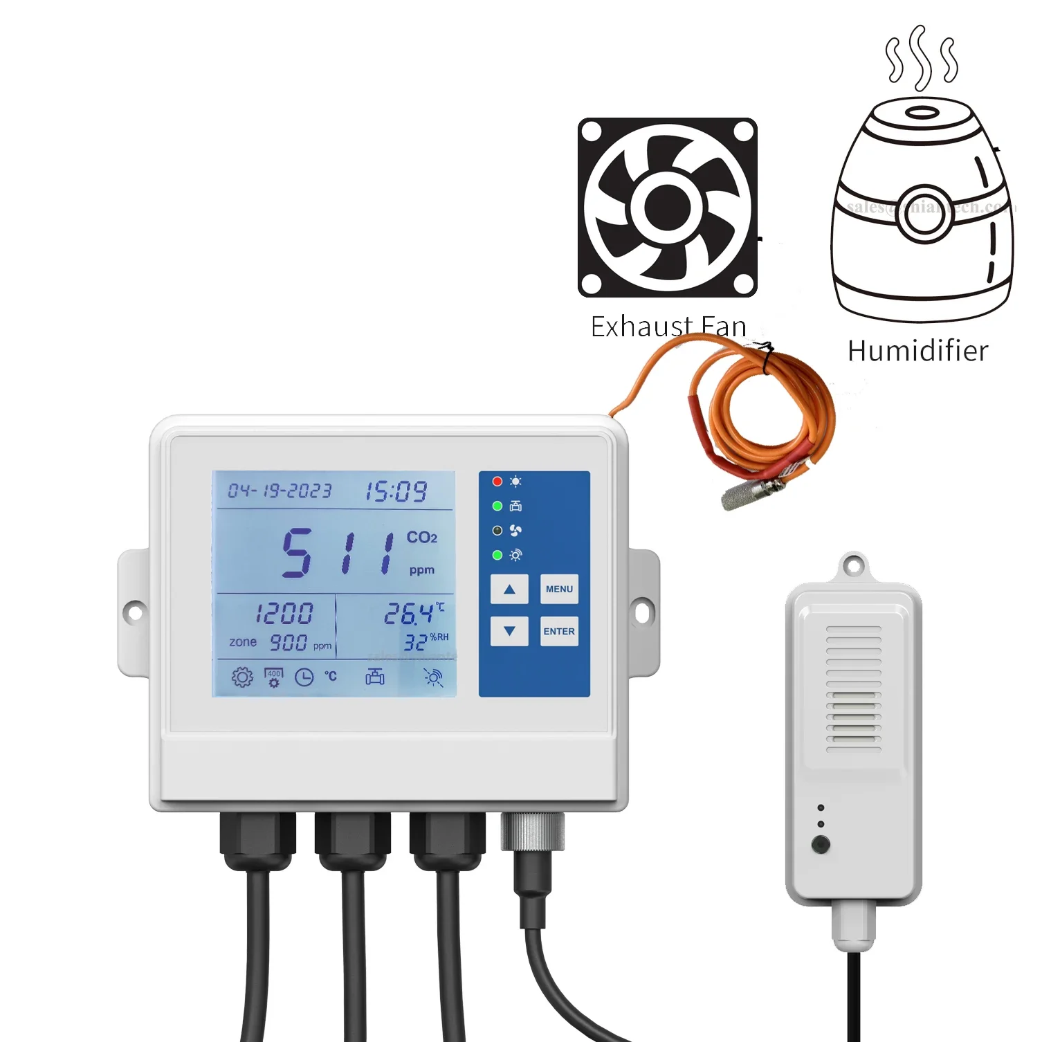 YYHC - Wentylacja do sadzenia grzybów Kontroler CO2 Inteligentna temperatura i wilgotność hodowli grzybów