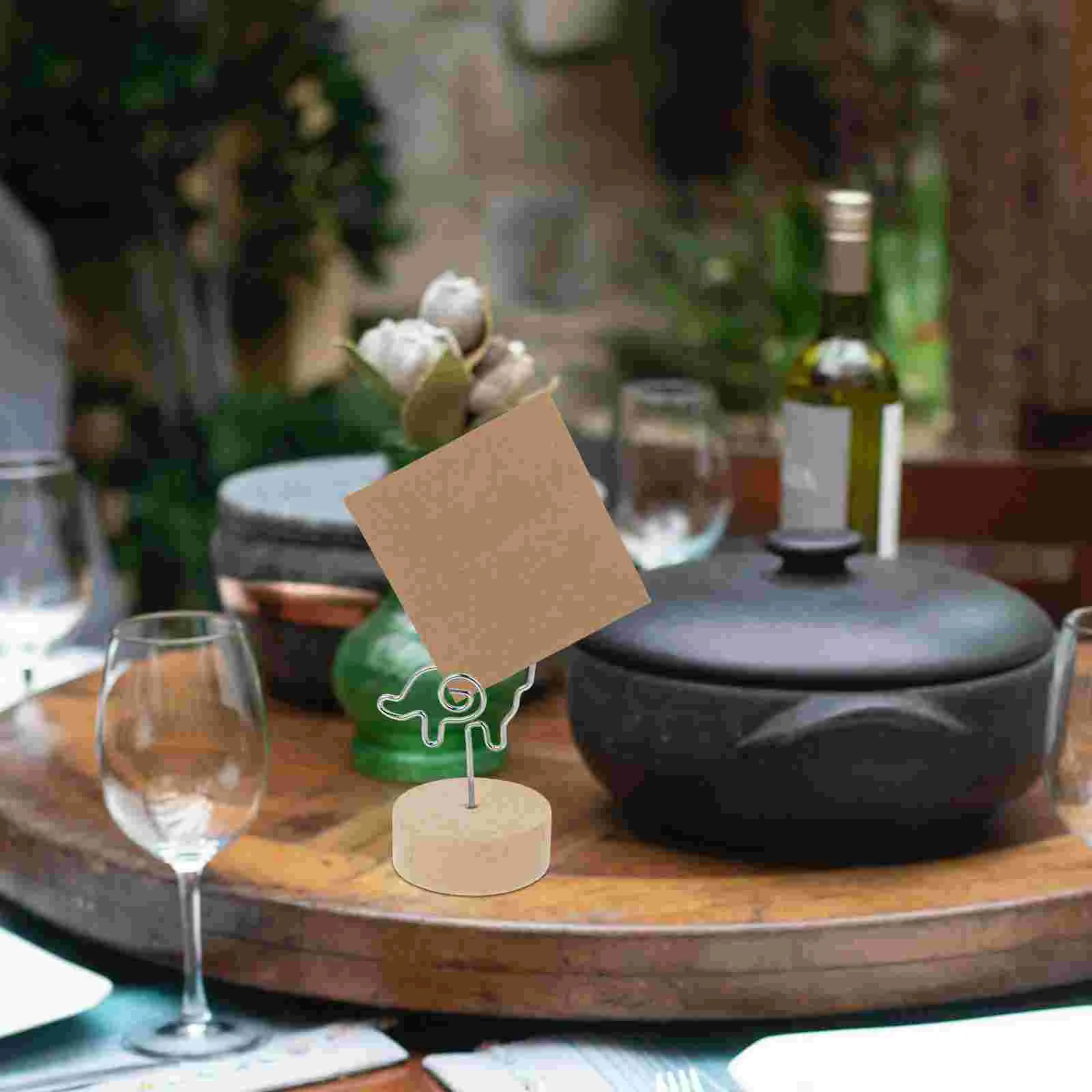 3 Pcs Metal Note Holder Desktop Clips Place Card Holders for Table Convenient Memo Photo Display Number Memorandum