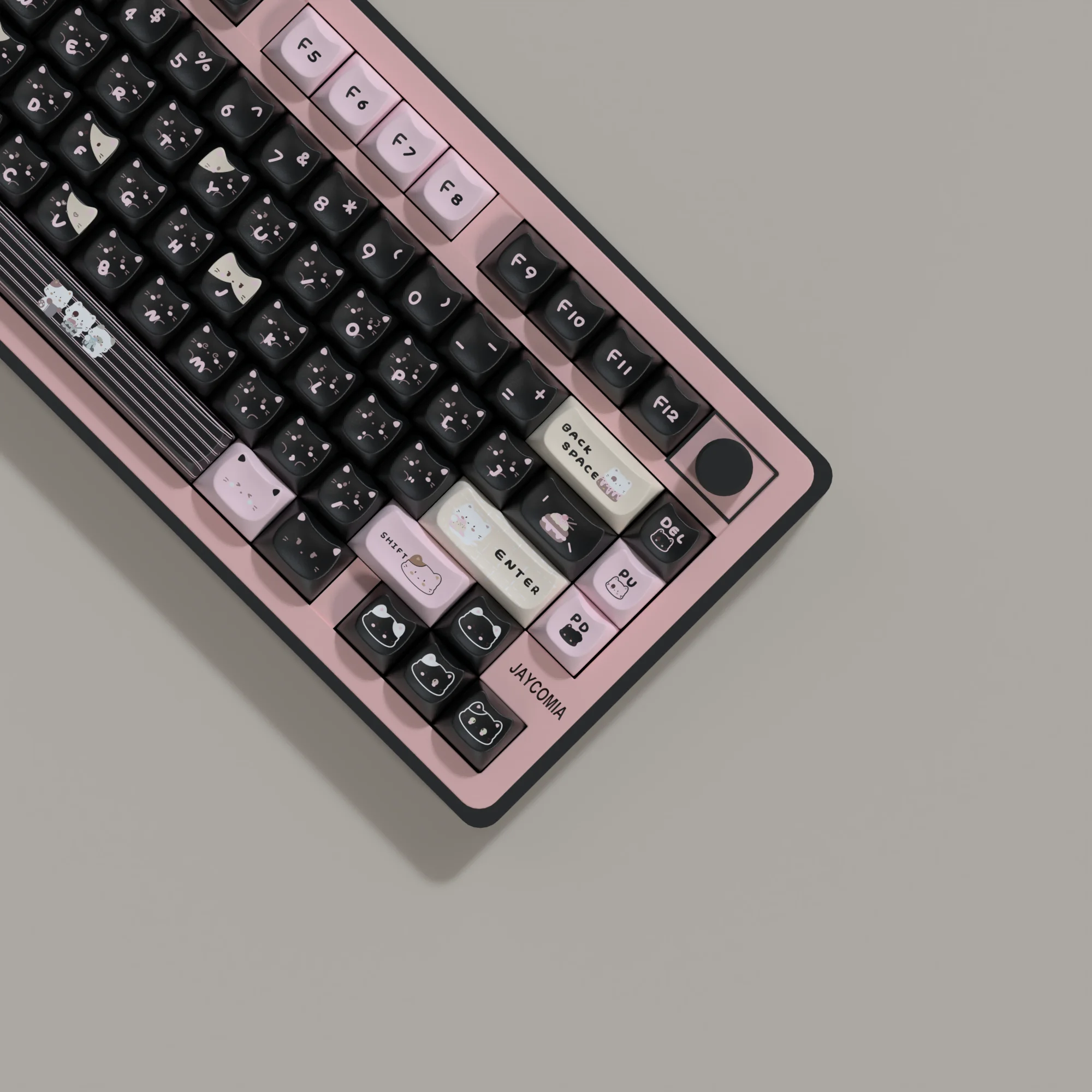 

JCM MAO Ear Keycaps Dye Sub Pbt Material Big Set Keycaps For Mechanical Keyboard Alice layout 7U Space bar lovers Gift