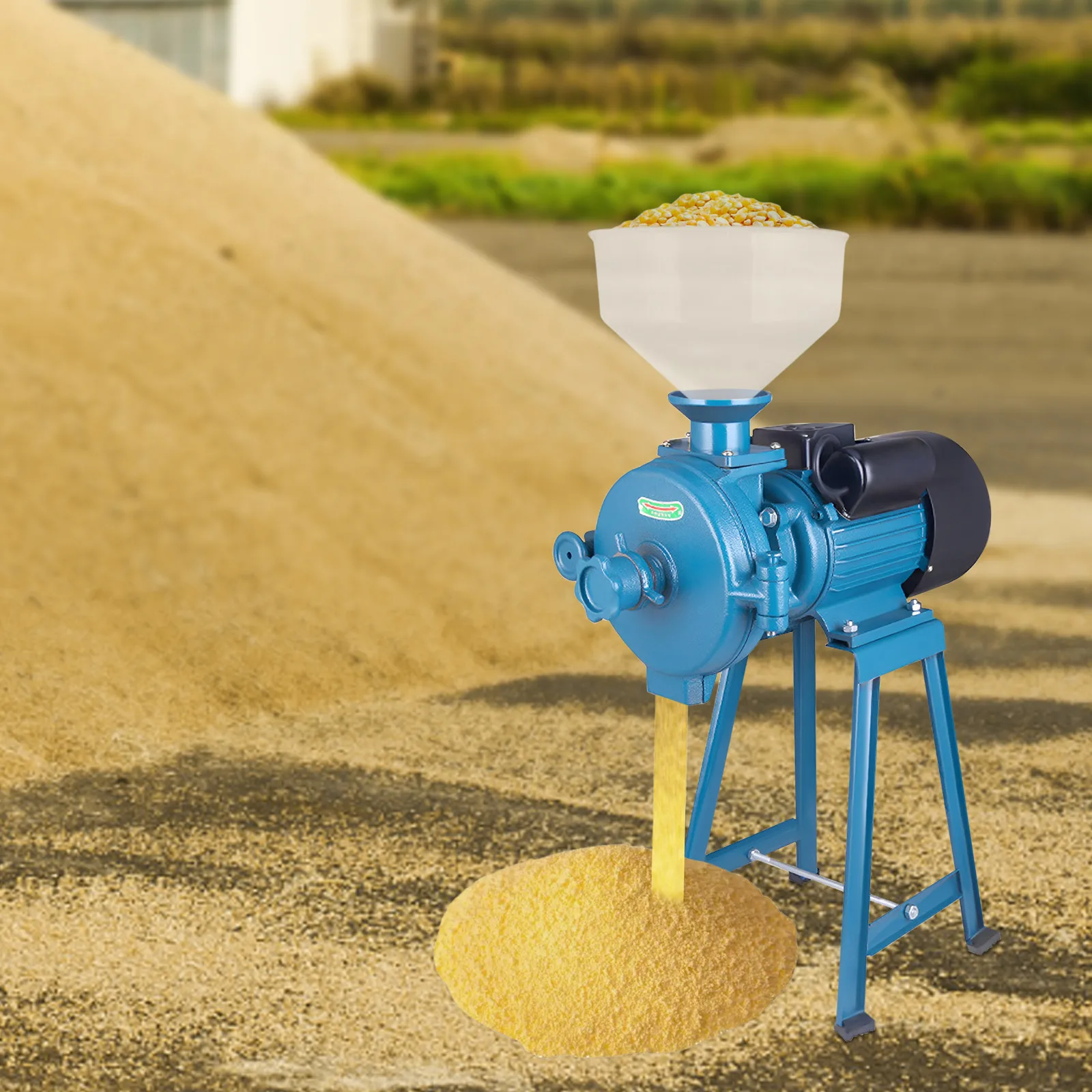 

Grain Grinder, 2200W Electric Feed Mill Dry Cereals Grinder Corn Grain Rice Milling Machine, Funnel(Selling separately) 110V