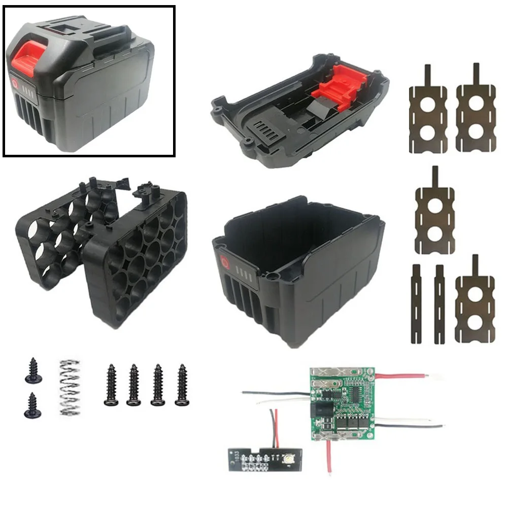 Imagem -03 - para Makita 18v Bateria de Lítio Faça Você Mesmo Li-ion Bateria de Plástico Case Pcb Proteção de Carregamento Placa de Circuito