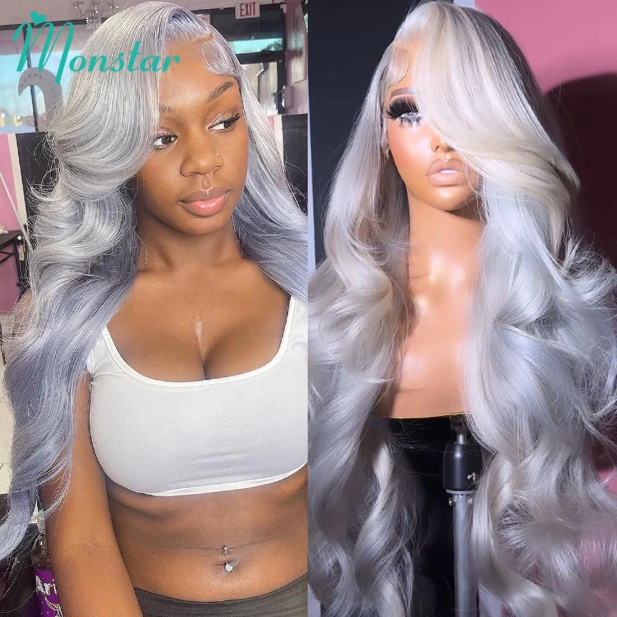 Grey Color Lace Fronts Wigs Human Hair 613 Hd Lace Frontal Wig 13x6 Vietnamese Raw Hair Body Wave Human Hair Wig for Black Women