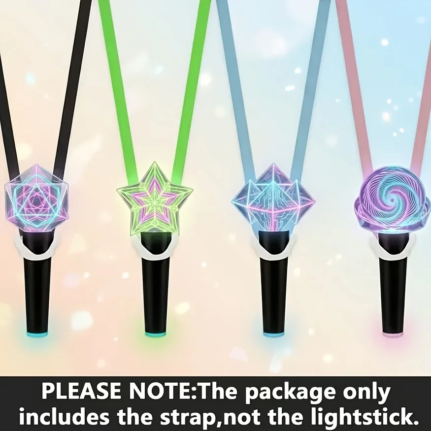 1/4 Stück K-Pop Lightstick-Umhängegurt, Verstellbares Lanyard, Zubehör für Fan-Partys, Lightstick nicht enthalten – Detail 7