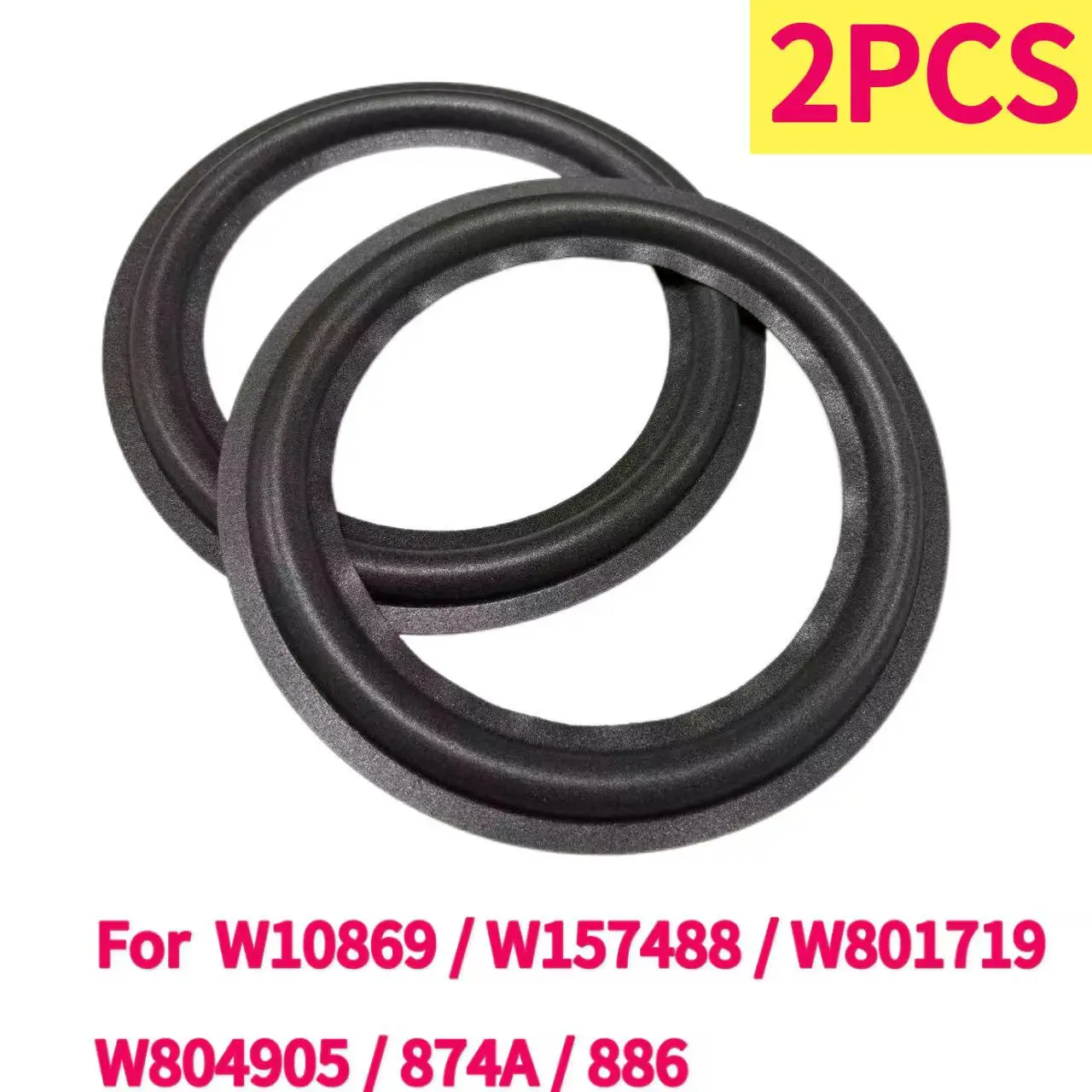 For Altec Lansing 886 W10869 W157488 W801719 W804905 874A Speaker Foam Repair Folding Edge Ring （2PCS）
