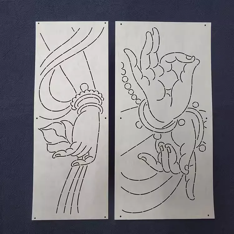 

2 дизайна мягкого шаблона для вышивки Сашико = шаблон для рисования Бодхисаттвы в китайском стиле