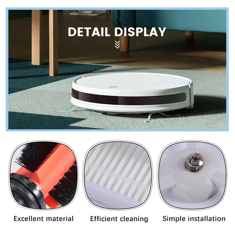 ABKR-For Xiaomi G1 Mi Robot Vacuum-Mop الأساسية فلتر HEPA فرشاة جانبية فرشاة رئيسية Mijia الأنظف استبدال الملحقات
