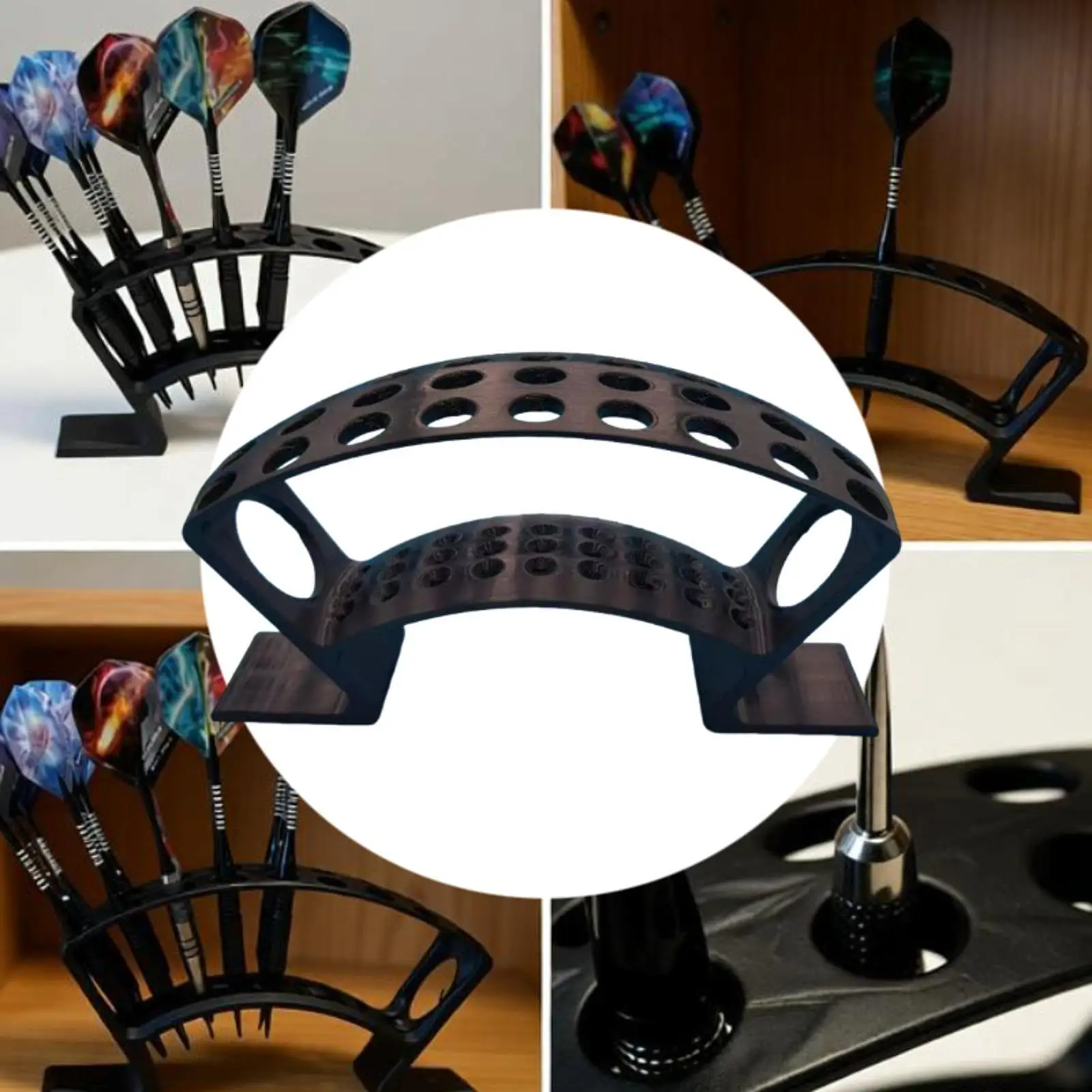 

Компактная подставка для дротиков на 27 слотов, настольное хранилище для дротиков, органайзер для дротик-борда на стол или полку